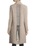 The Long Slash Pocket Cardigan, Camel