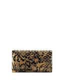 Macaron Spiked Floral Flap Wallet
