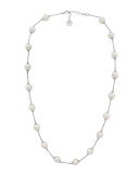 8mm Simulated Pearl Station Necklace, 16"