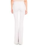 Five-Pocket Flare-Leg Jeans, White