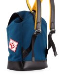 Alpina Men's Canvas Backpack with Patches, Slate