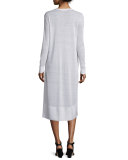 Sleeveless Luxe Pima Cotton Tank Dress, Plus Size