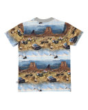 Ralphie Prairie Chase Jersey Tee, Blue/Multicolor, Size 4-12