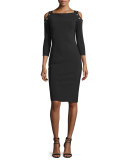 Evie Cold-Shoulder Sheath Cocktail Dress