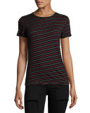 Jaspe Striped Base Tee, Multicolor