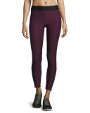 Timelapse Athletic Leggings, Wine/Black