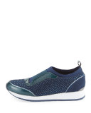 Ryley Crystal Slip-On Sneaker, Ocean