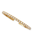 18k Yellow Gold Flex Bangle with White Diamonds