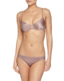 Disclosure Mesh-Back Bikini Briefs, Rose Quartz