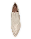 Donny Perforated Low Bootie, Beige