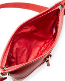 Le Foulonné Flat Crossbody Bag, Vermillion