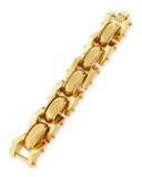 24k Gold-Plated Satellite Link Bracelet