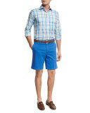 Island Printed Shorts, Blue Pattern