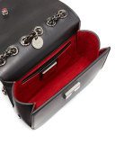 Sweet Charity Baby Calfskin Shoulder Bag, Black