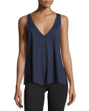 Chance Trapeze Tank Top, Navy