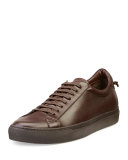 Urban Low-Top Leather Sneaker, Brown