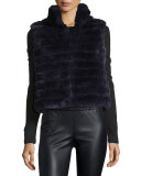 Sleeveless Rabbit Fur Vest