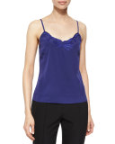 Floral-Embroidered Camisole, Ink