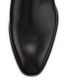 Wyatt Men's Leather Ankle Boot, Black 