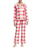 Raven Cotton Plaid Pajama Set