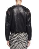Buddy Studded Leather Jacket, Black