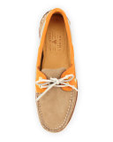 Gold Cup Authentic Original Boat Shoe, Tan/Orange