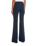 Tailored Boot-Cut Trousers, Ink Blue