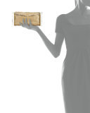 Lara Mesh Ice Clutch Bag, Gold