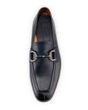 Leather Horsebit Loafer, Navy