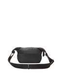 Nylon Belt Bag with Leather Trim