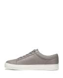 Afton Leather Low-Top Sneaker, Gray