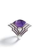 Lady Stardust Amethyst & Diamond Ring