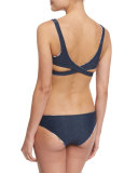 Plumagio Lively Reversible Swim Top, White