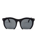 The Foundry Cutoff Sunglasses, Black