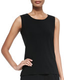 Knit Tunic/Tank, Black, Plus Size