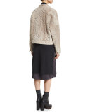 Off-The-Shoulder Monili-Strap Dress, Volcano