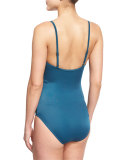 Blaire Fringe-Front One-Piece Swimsuit