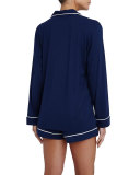 Gisele Long-Sleeve Short Pajama Set