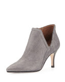 Talia Pointed-Toe Ankle Boot, Cloud Gray