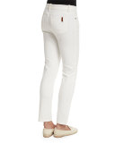 Mathias Slim-Leg Ankle Jeans, White
