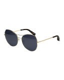 La Brea Stainless Steel Butterfly Sunglasses