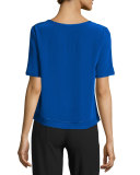 Mabelle Half-Sleeve Georgette Blouse