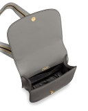 Pionnière Web-Strap Shoulder Bag, Gray/Black (Marmo/Nero)