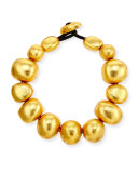 Freeform Gold Foil Bauble Necklace