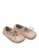 Leather Ballet Flat, Pink, Infant