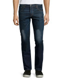 Avery Shawl-Collar Textured Cardigan, Navy