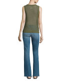 The High Rise Low Bell Jeans, Blue Ocean