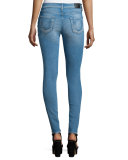 Halle Super-Skinny Jeans, Neptune Blue