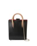 Paloma Nano Calf Tote Bag, Black/Brown
