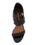 Tilly Stretch Mid-Heel Sandal, Black